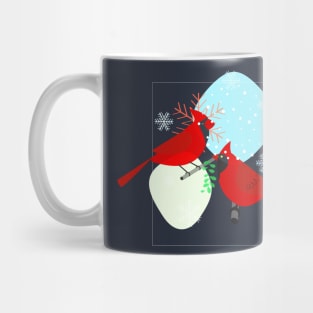 Winter Abstract Art Mug